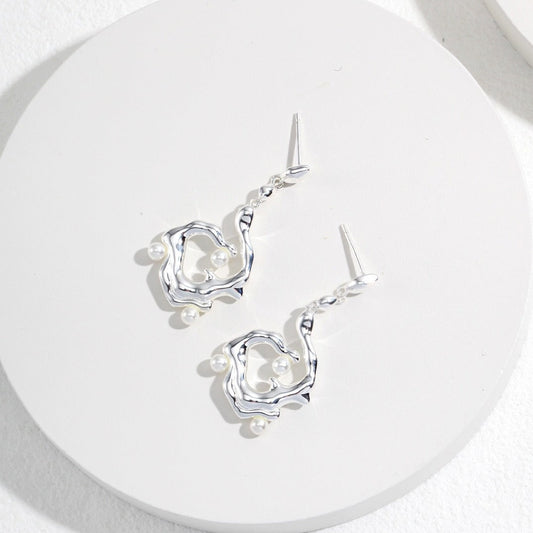 Silver Beads earrings | Women's jewelry